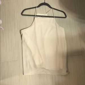 CREAM TANK LARGE NEVER WORN
